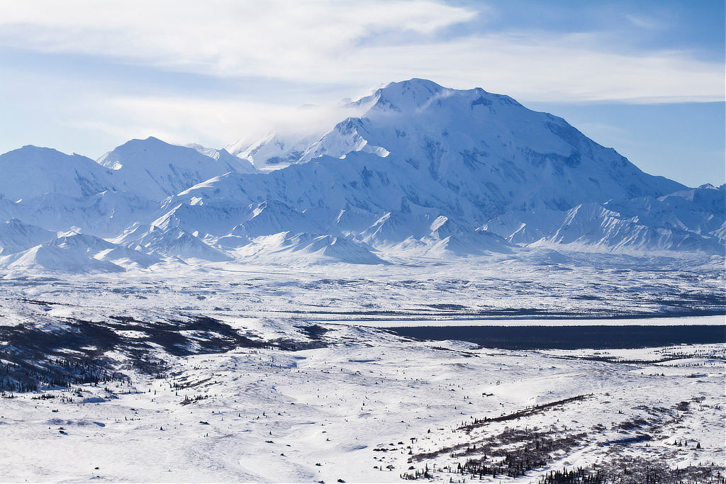 Denali National Park and Preserve in winter 