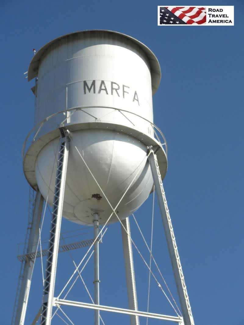 The City of Marfa water tower