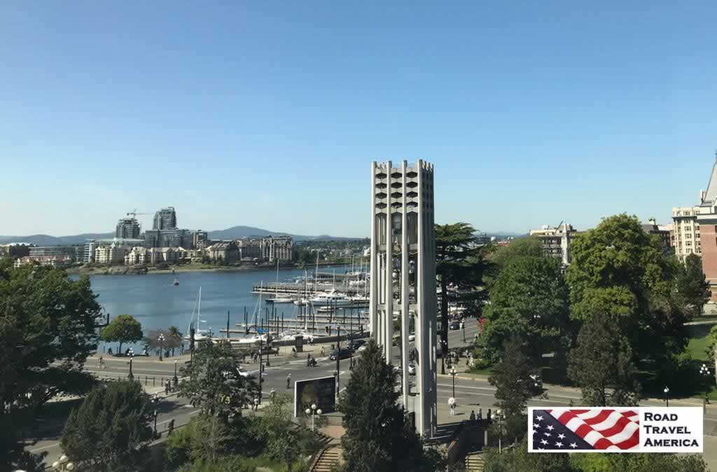 View of the Victoria waterfront from the Royal BC Museum
