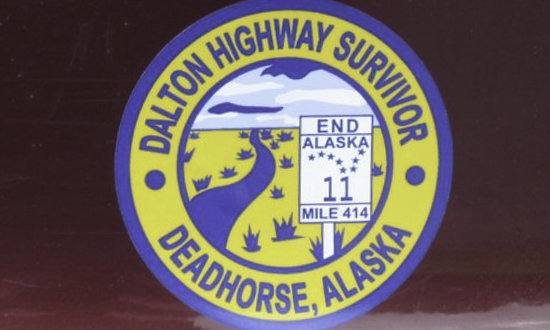 Dalton Highway Survivor ... the End of Alaska 11, at Deadhorse, Alaska 