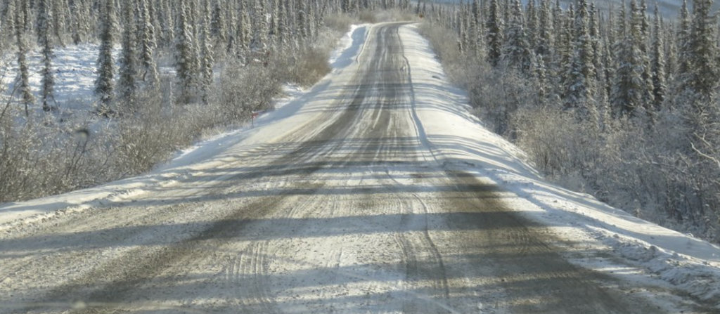 An icy stretch of the James Dalton Highway