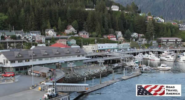The harbor in downtown Ketchikan