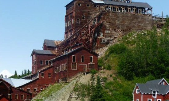 The buildings of Kennecott Mines