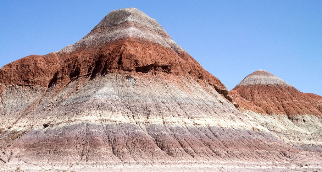 The famous Tepees at Petrified Forest National Park in the State of Arizona