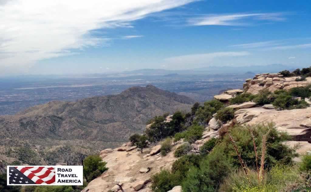 View of the greater Tucson area from the top of Mount Lemmon
