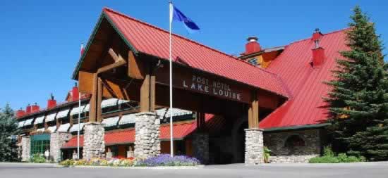Post Hotel in the Village of Lake Louise