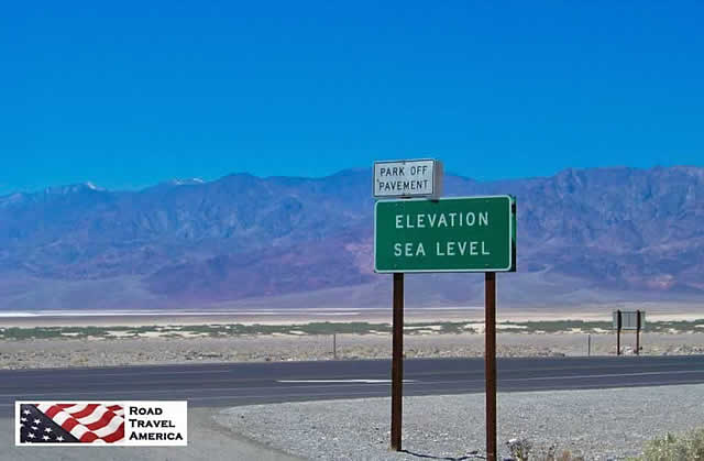 Death Valley National Park in California ... Elevation Sea Level