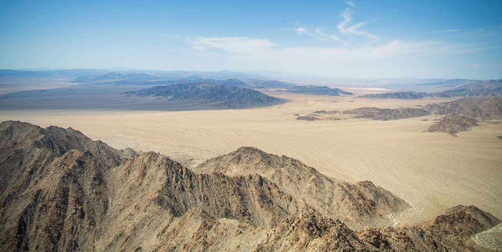 Aerial view of Joshua Tree National Park in California
