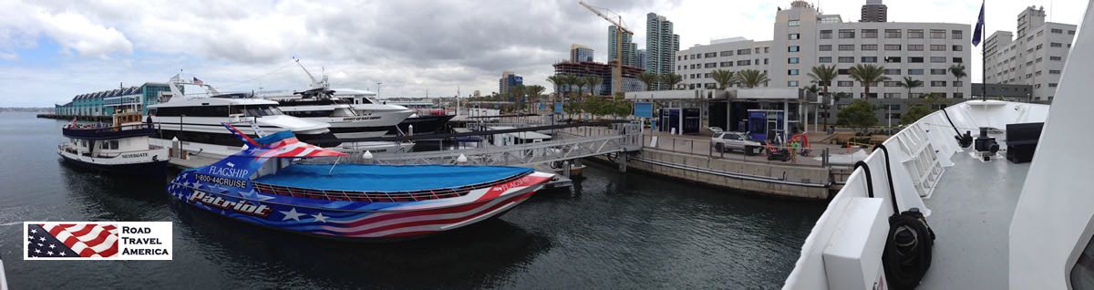 Boats along the waterfront, San Diego harbor