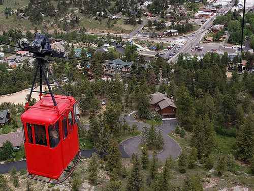 Estes Park Aerial Tramway takes visitors to the top of Prospect Mountain