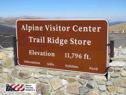 The Alpine Visitor Center on Trail Ridge Road ...Elevation 11,796 feet
