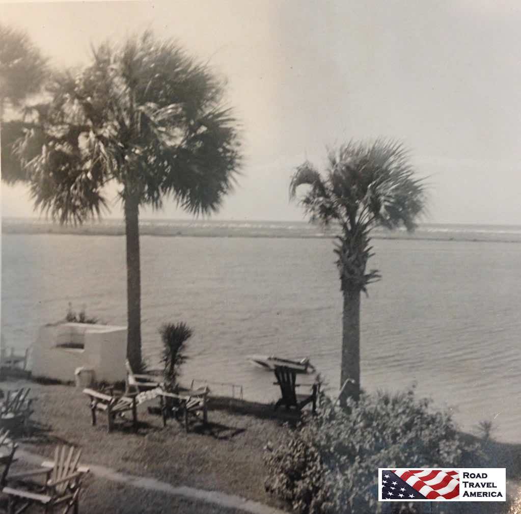 Photo taken by the author in Destin, circa 1957, looking towards Holiday Isle from the approximate location of today's Boshamps Seafood & Oyster House