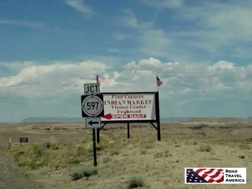 Access the Four Corners Monument via New Mexico Highway 597