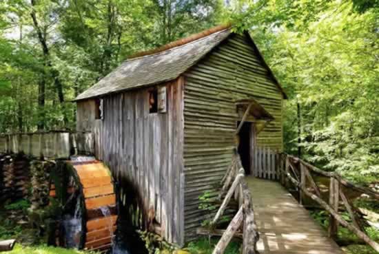 Cades Cove Grist Mill ... A popular stop in the Great Smoky Mountains National Park