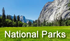 List of popular national parks, with reviews,maps and photographs