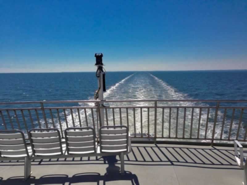 Cruising aboard the Cedar Island to Ocracoke ferry in North Carolina