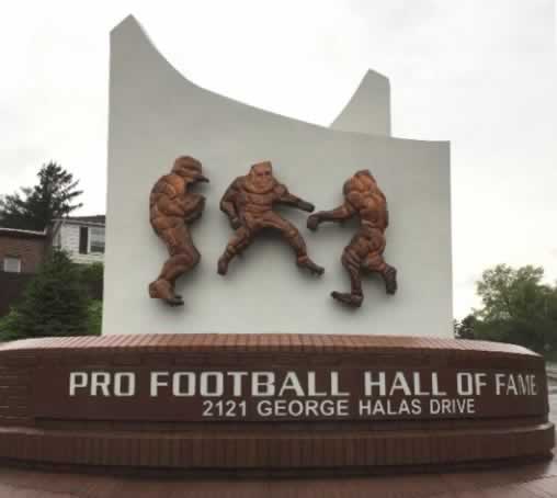 The Pro Football Hall of Fame, 2121 George Halas Drive in Canton, Ohio
