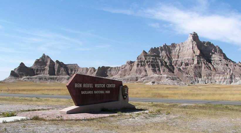 The Ben Reifel Visitor Center in Badlands National Park