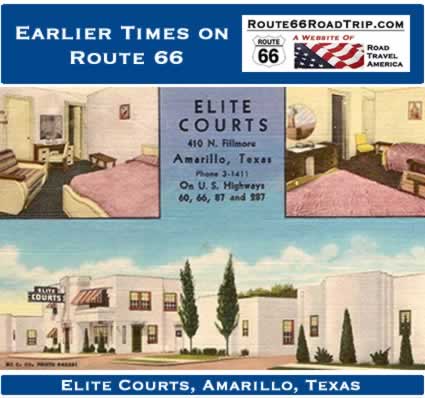 Elite Courts in Amarillo Texas on Route 66