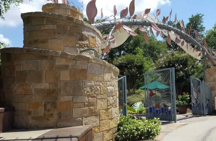 Entrance to the Rory Meyers Children's Adventure Garden at the Dallas Arboretum