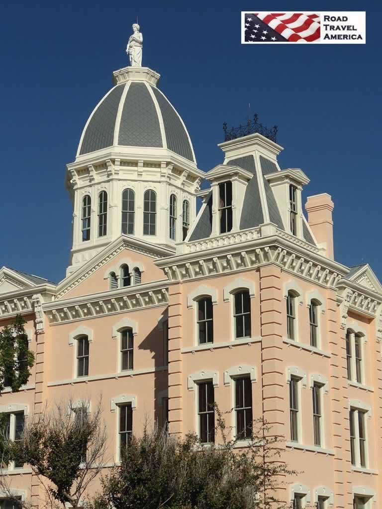 The Presidio County Courthouse in Marfa, Texas