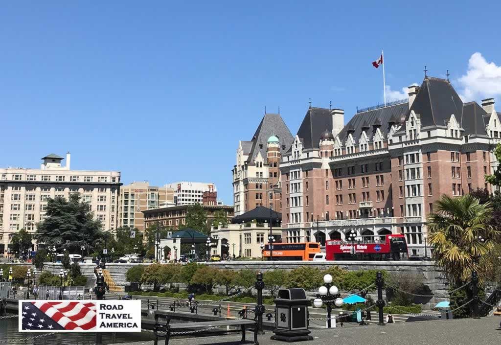 The Victoria waterfront, with the Empress Hotel to the right