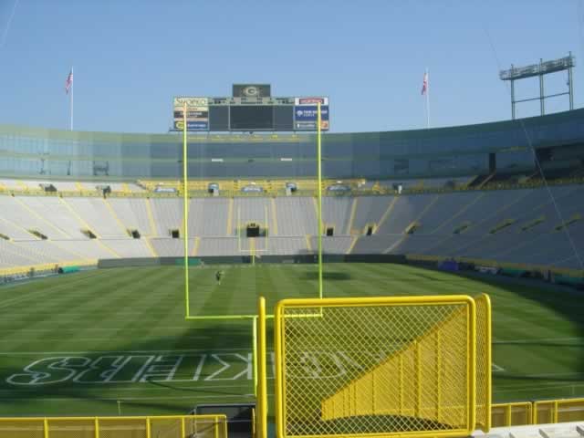 Lambeau Field, home of the Green Bay Packers of the NFL