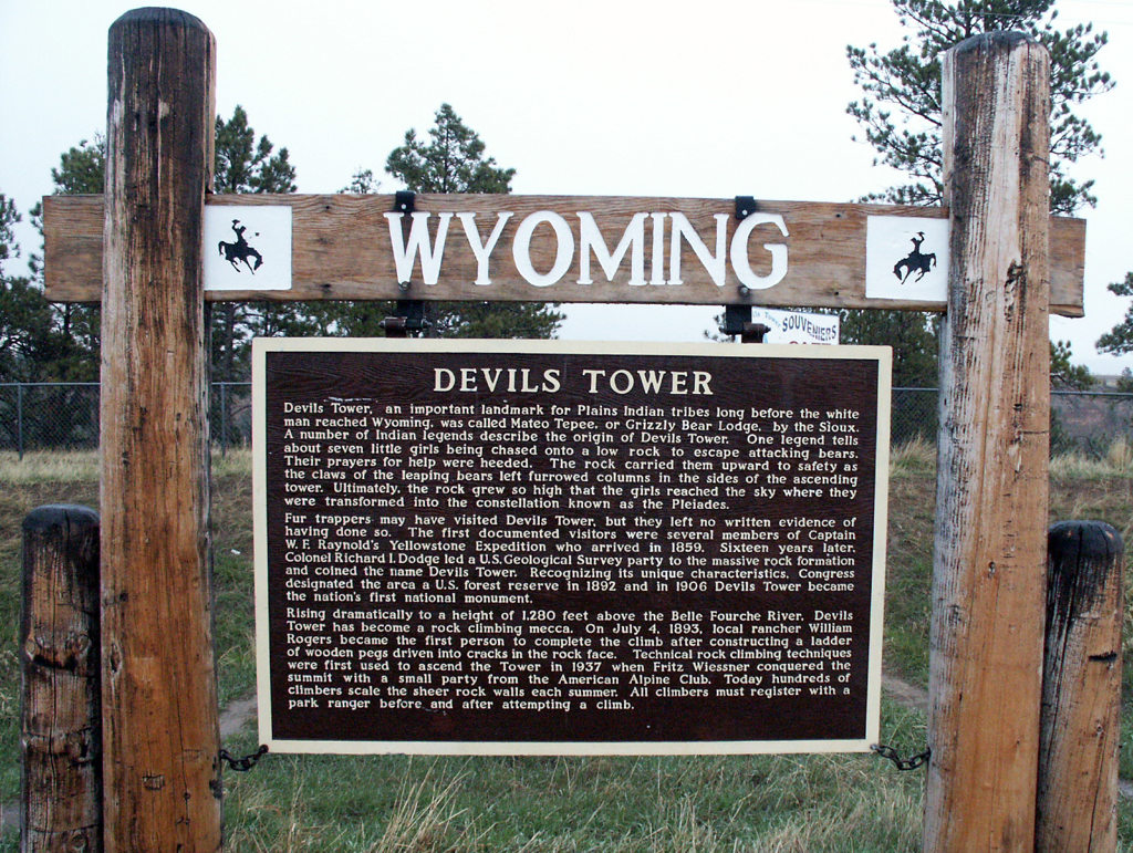 Devils Tower, an important landmark for Plains Indian tribes