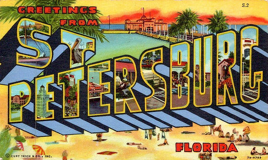 Greetings from St. Petersburg, Florida ... click for St. Petersburg travel in earlier times