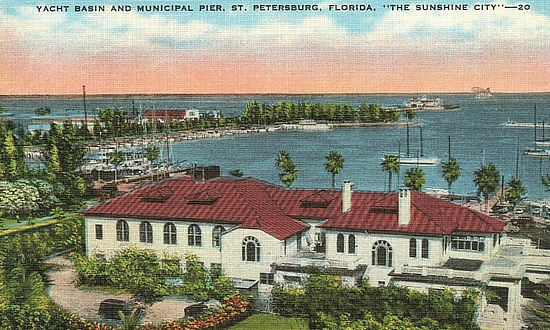 Yacht Basin and Municipal Pier in St. Petersburg, Florida