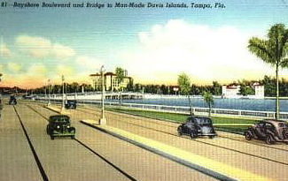 Bayshore Boulevard in Tampa, Florida