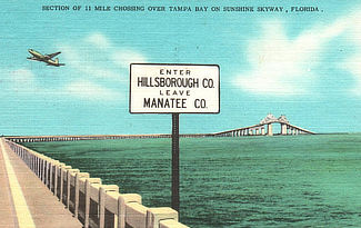 Sunshine Skyway bridge across Tampa Bay
