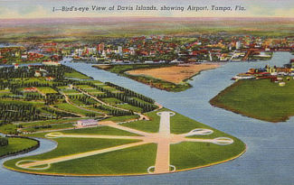 Peter O. Knight Airport Aerial View ... Davis Islands, Tampa, Florida