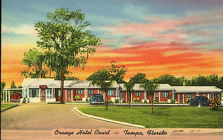 Orange Hotel Court in Tampa, Florida at 7800 Nebraska Avenue